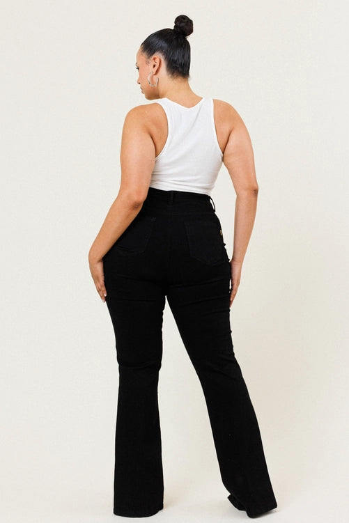 Dixie Front Slit Jeans