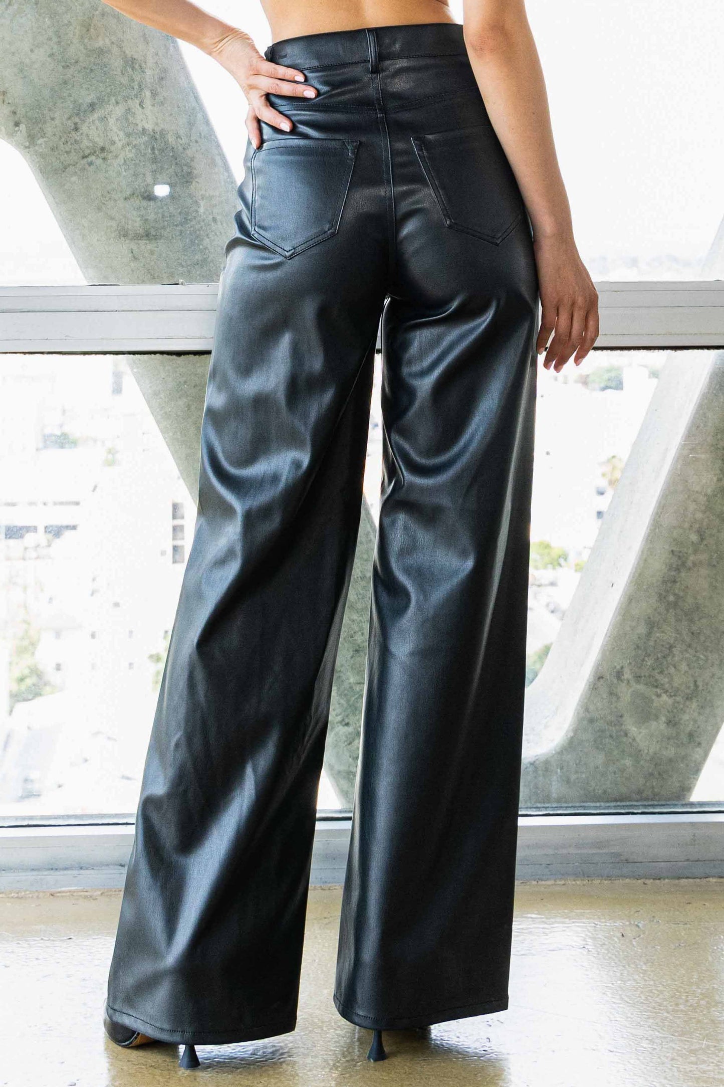 Leila Faux Leather Pants