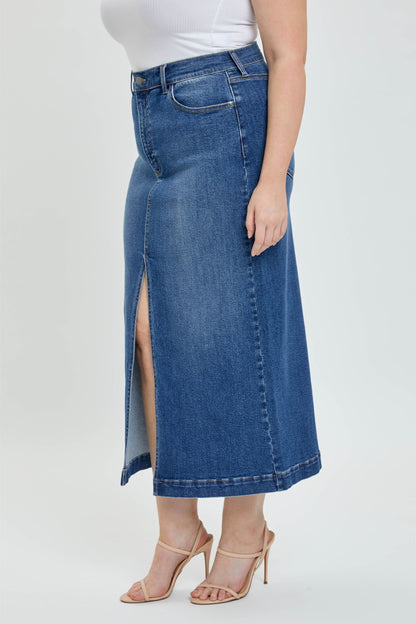 Aria Denim Midi Skirt