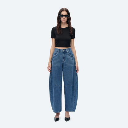 Stella High Rise Tailored Barrel Jeans