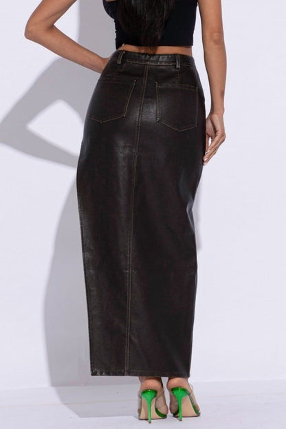 Adele Leather Skirt