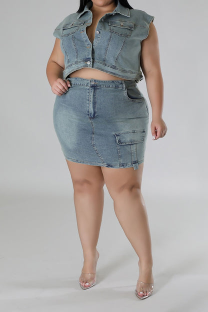 Delilah Denim Mini Skirt