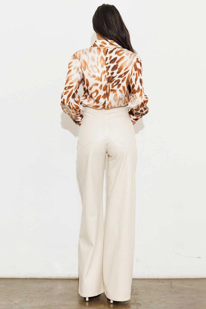 Leila Faux Leather Pants