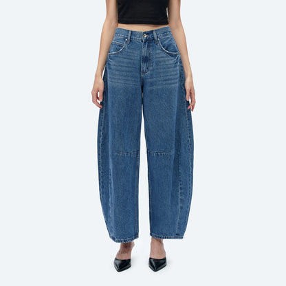 Stella High Rise Tailored Barrel Jeans