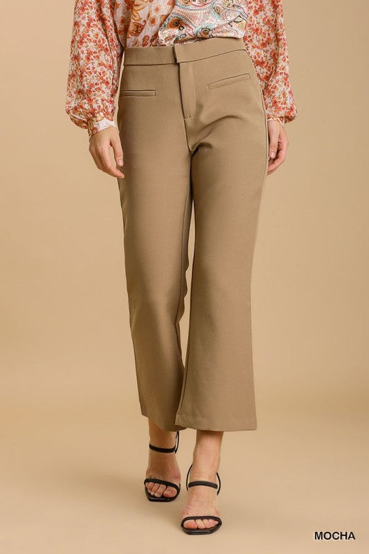 Flare Cropped Trousers