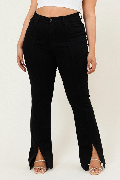 Dixie Front Slit Jeans