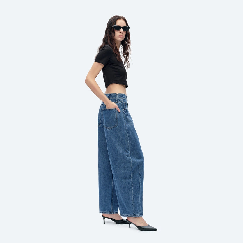 Stella High Rise Tailored Barrel Jeans