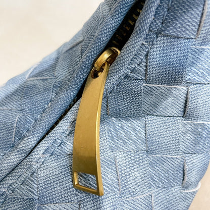 Ella Denim Knotted Shoulder Bag